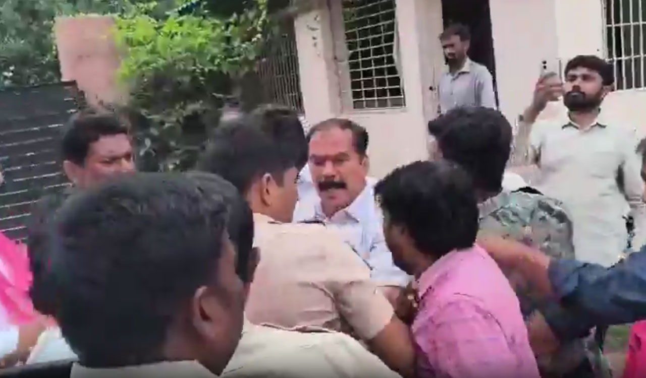 Tension at MGM Hospital in Warangal after ceiling portions collapse