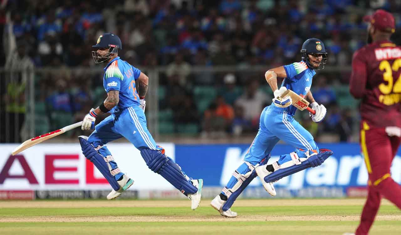 Virat Kohli, Shubman Gill hundreds power India to eight-wicket win over West Indies in first ODI