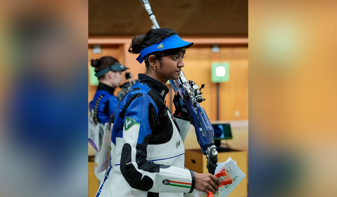 India open shooting campaign with silver in women’s 10m air rifle team event
