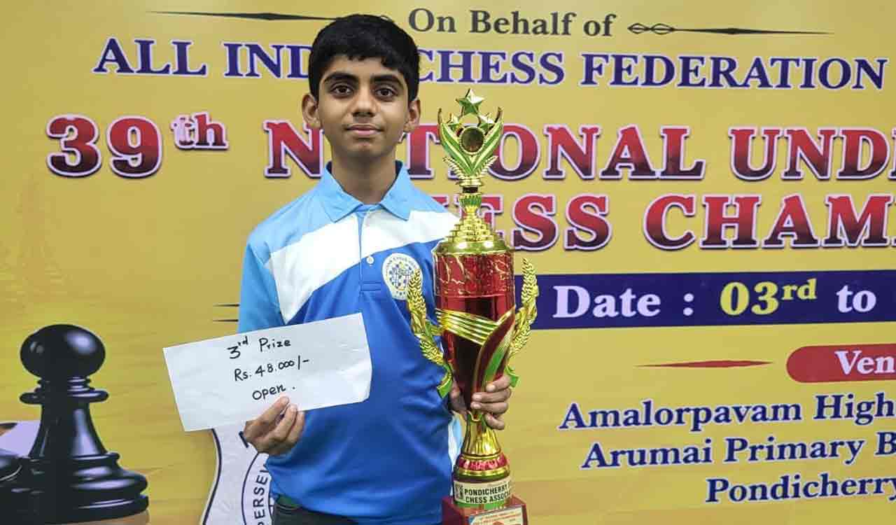 Advik Reddy wins bronze at National Under-13 Chess Championship