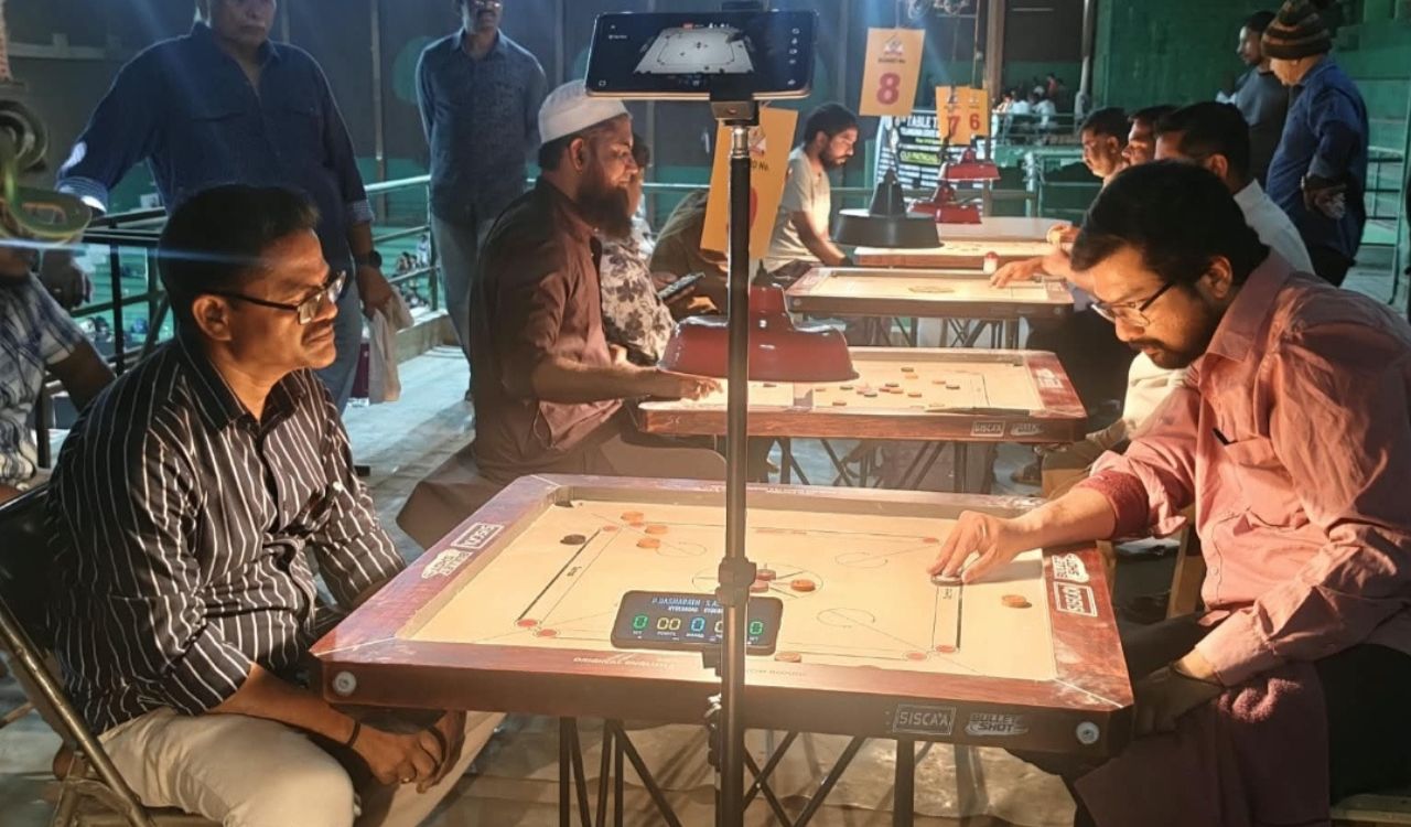 Telangana senior-ranking carrom tournament underway at LB Stadium