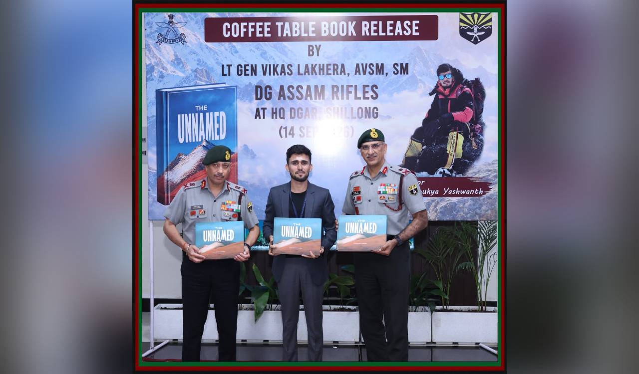 Bhukya Yashwanth’s ‘The Unnamed’ book released in Shillong
