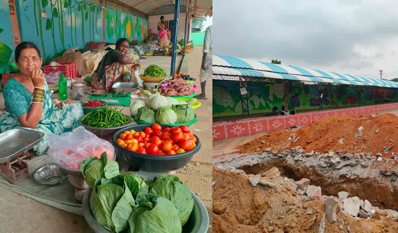 Pathur farmers fear loss of vegetable market over pipeline work