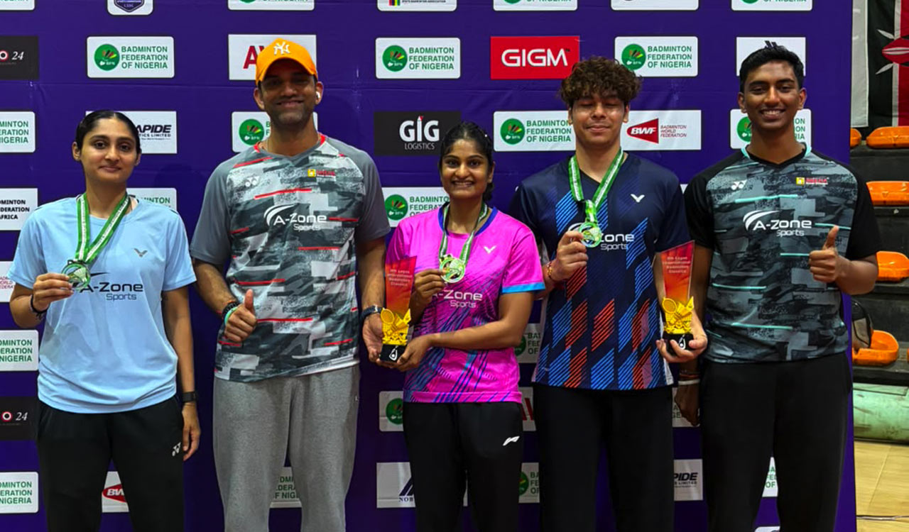 Dhruv, Maneesha win back-to-back badminton titles