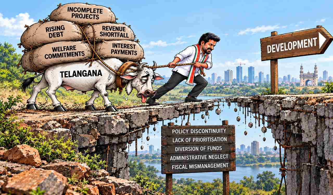 Opinion: Telangana’s revenue slowdown, the cost of incomplete projects