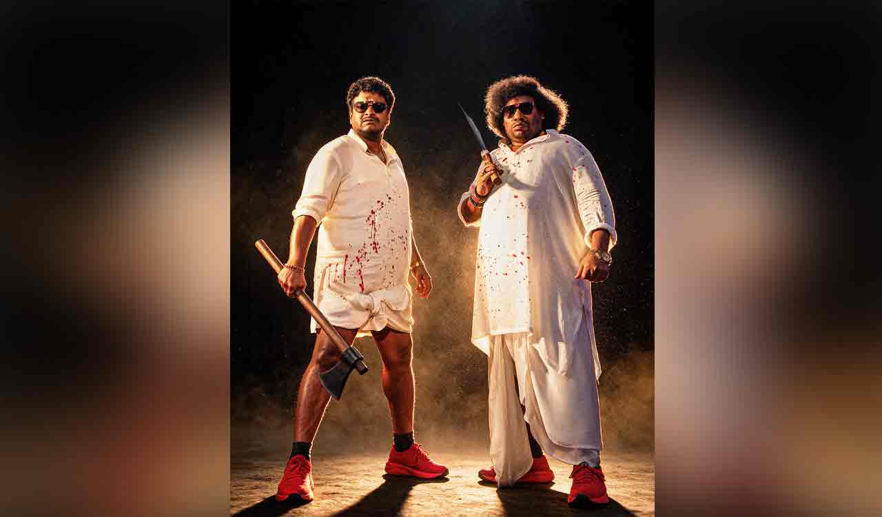 Golden Bhagyam title unveiled for Satya and Yogi Babu’s bilingual entertainer