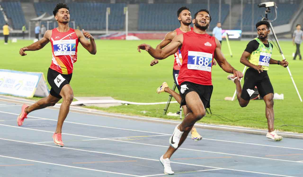 Manikanta Hoblidhar wins 100m gold at National Open Athletics Championships