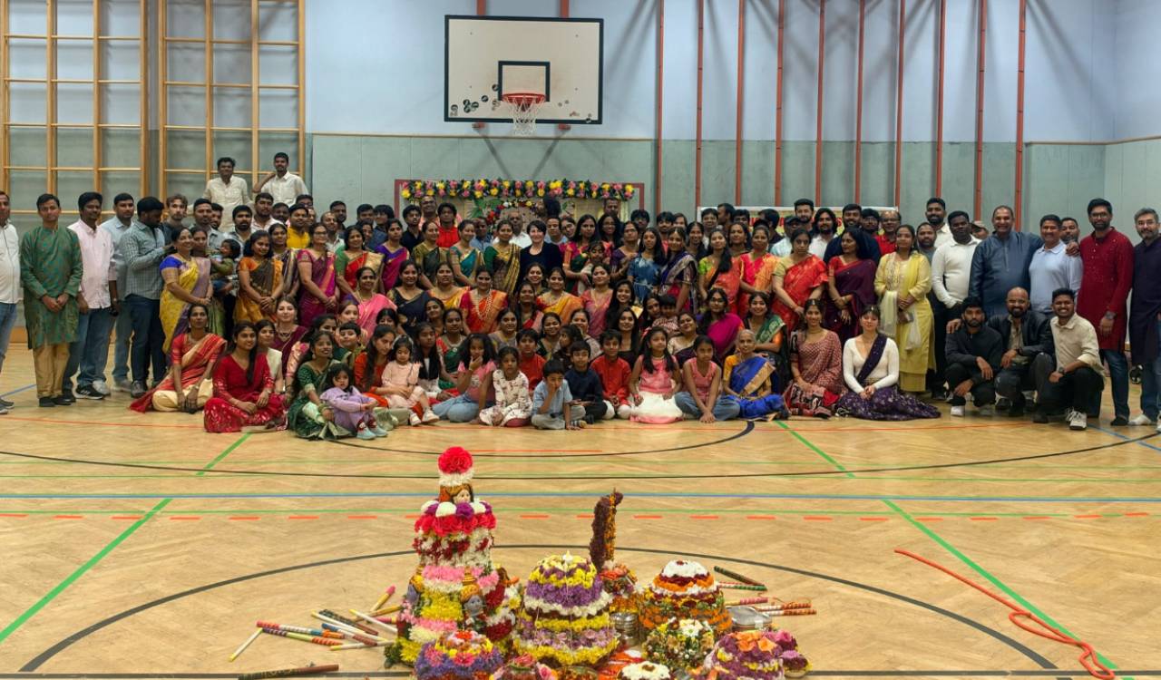 Telugu families in Austria mark Bathukamma, Dasara with traditional fervour