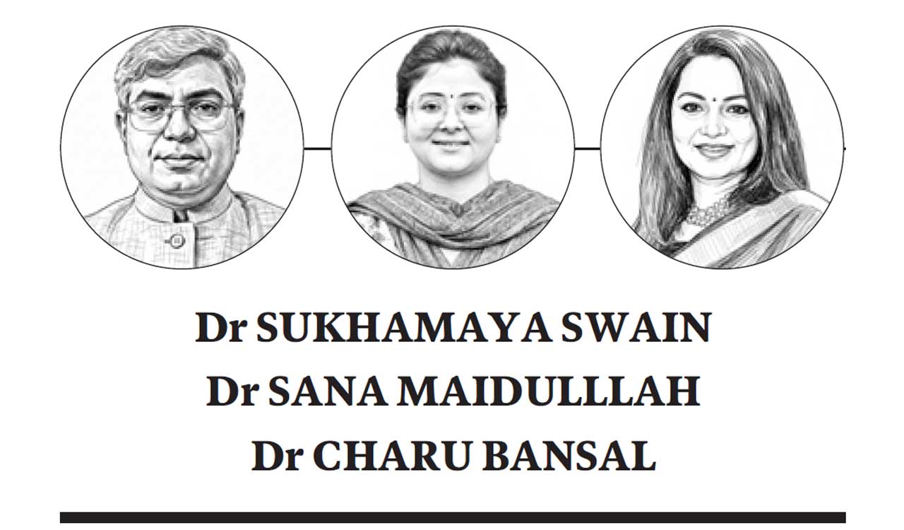 Dr Sukhamaya Swain, Dr Sana Maidulllah, Dr Charu Bansal
