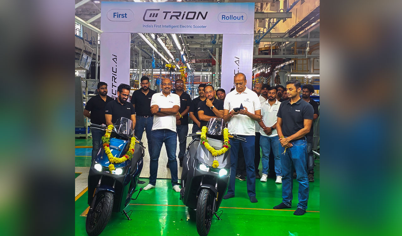E3 Electric.Ai begins production of Trion electric scooter at Hyderabad plant