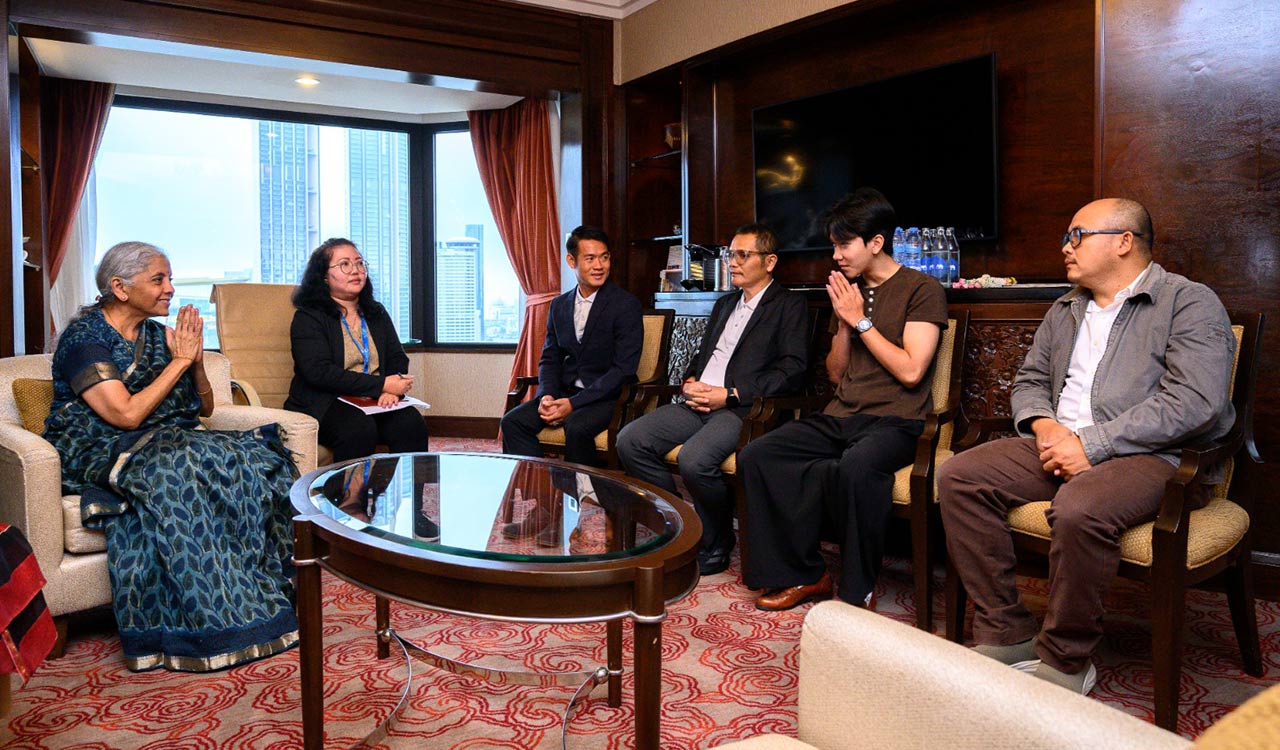 FM Sitharaman meets survivors of 2018 Tham Luang cave incident in Bangkok
