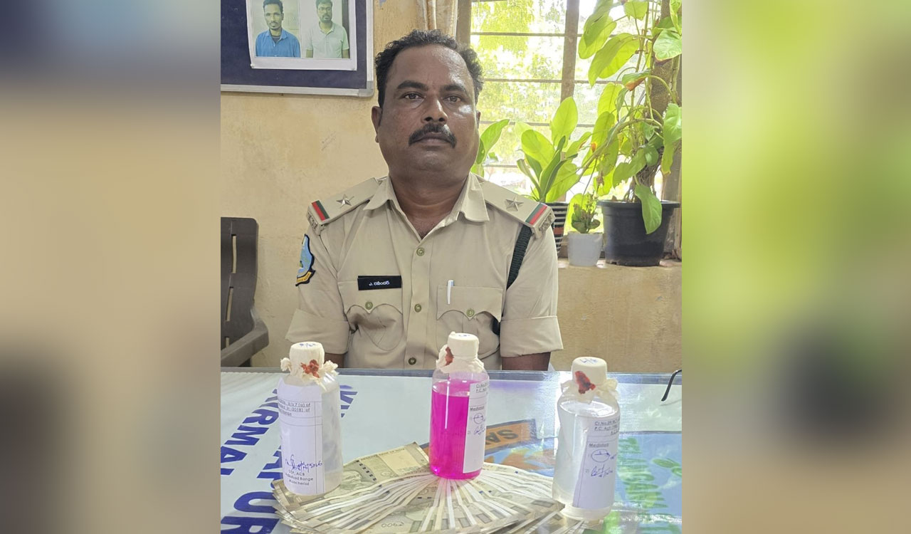 Nirmal FRO caught red-handed accepting Rs 12,000 bribe