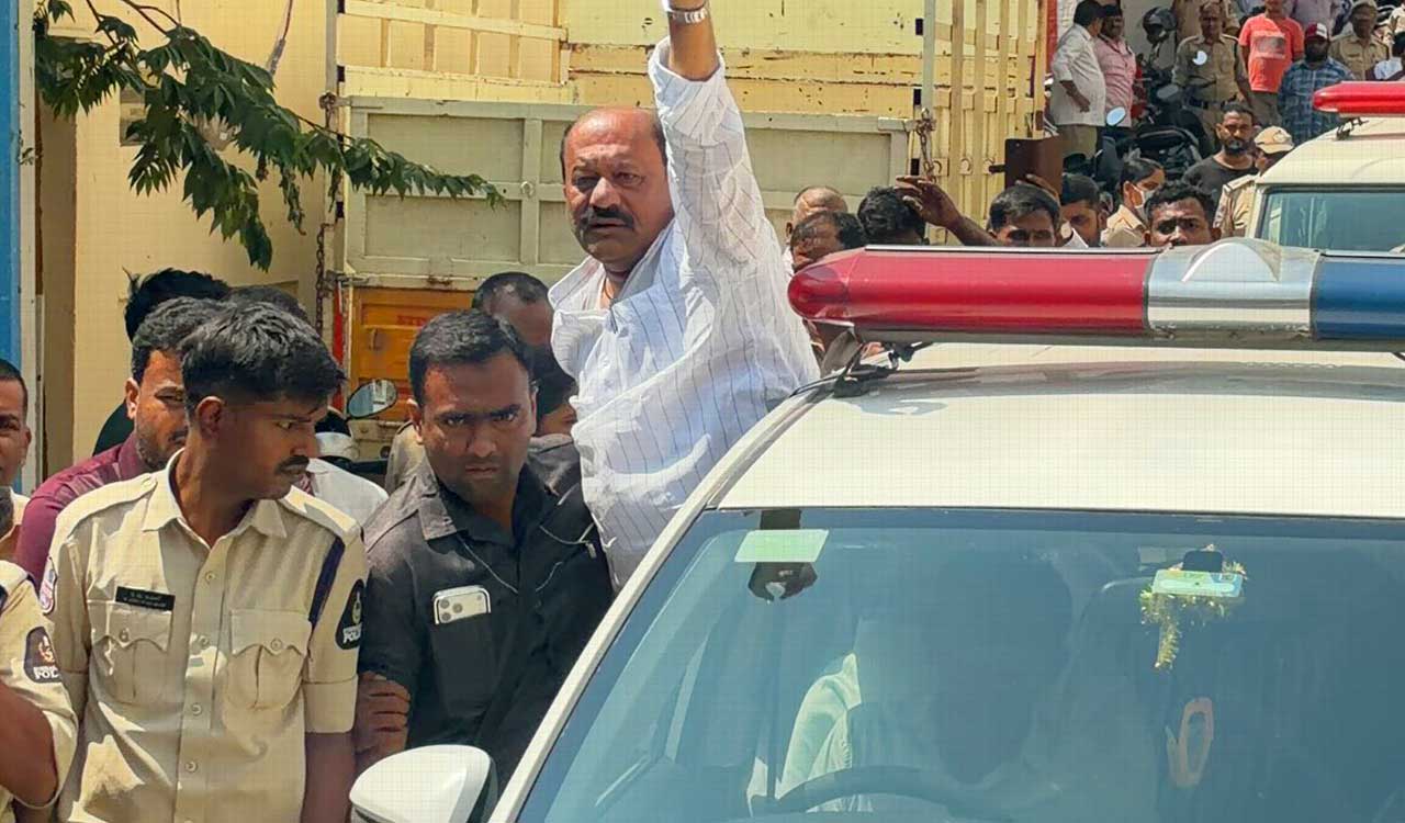 Hyderabad: AIMIM MLA Mohd Mubeen detained during protest over disputed mosque-temple wall