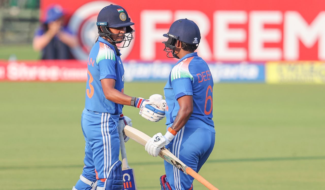 Deepti’s unbeaten 106, Harmanpreet’s 126 power India’s innings