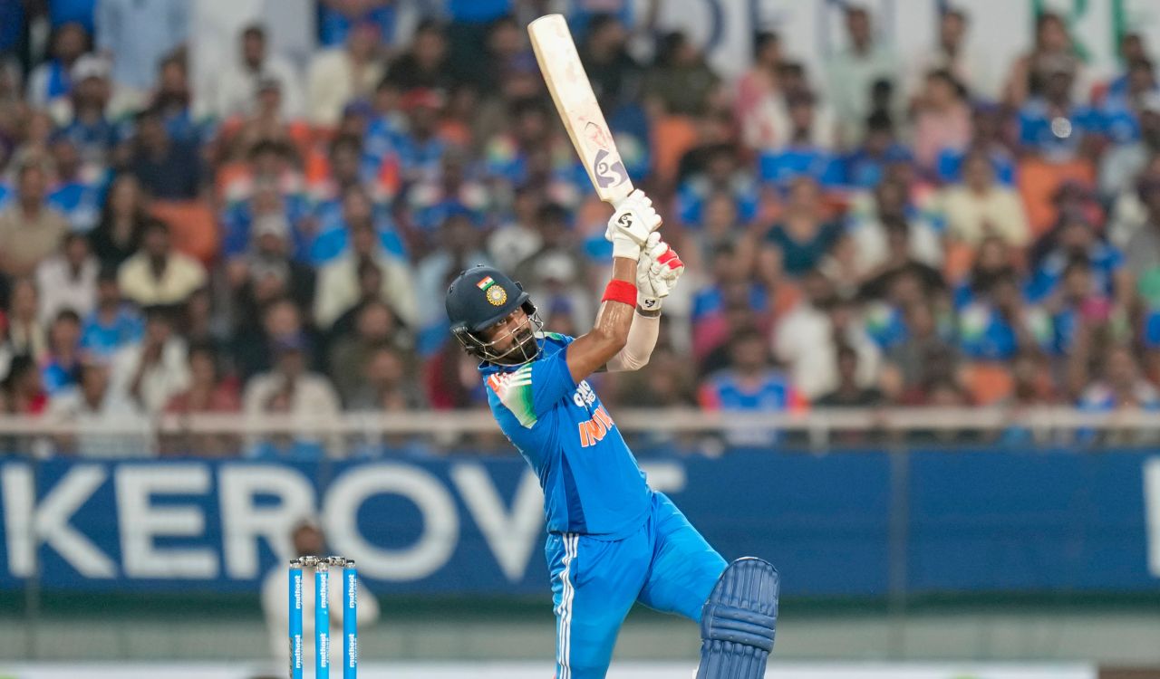 3rd ODI: Rahul century, Rohit-Gaikwad fifties set up big India total
