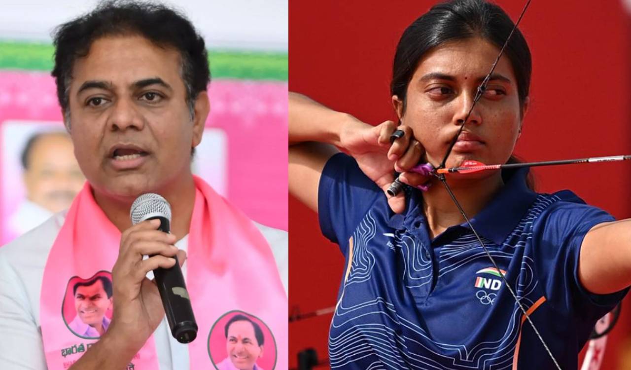 KTR, Harish Rao congratulate archer Chikitha, hail pilot Smit Machchhar