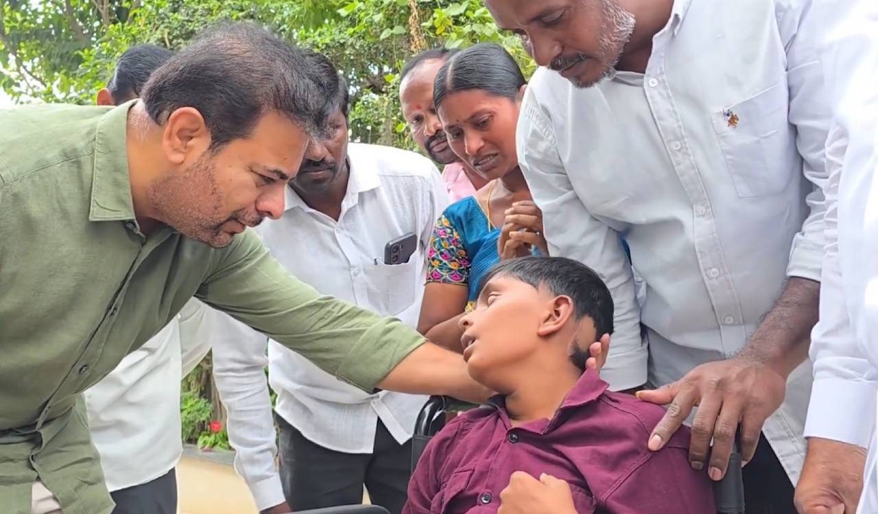 KTR extends support to Khammam boy battling brain cancer
