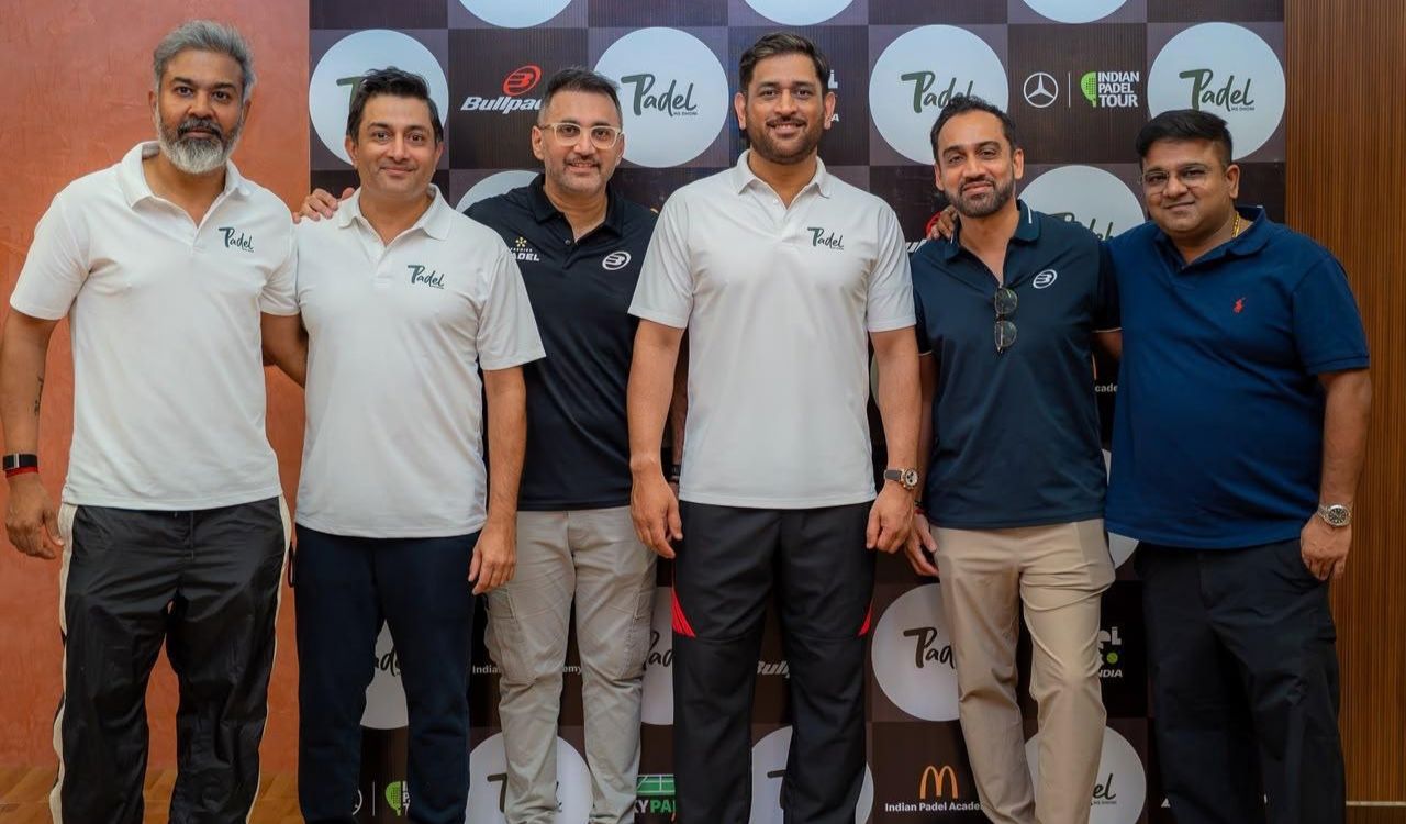 MS Dhoni inaugurates 7Padel sports and wellness facility in Hyderabad
