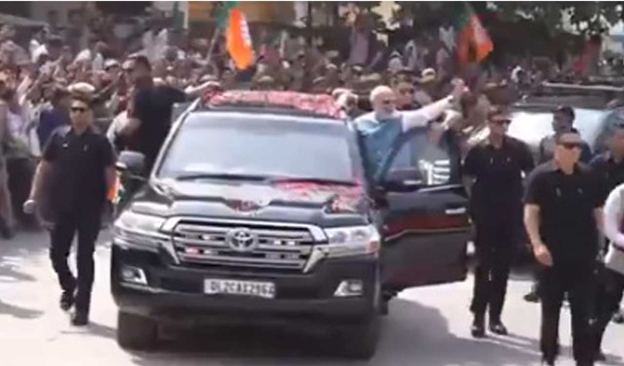 PM Modi arrives in Kashi, to attend Air Force Day show along with Defence Minister