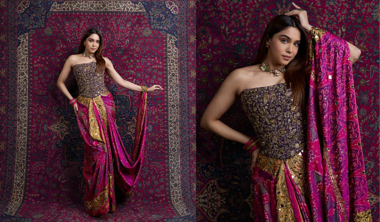 Sharvari turns mother’s treasured pink Patola saree into outfit for film promotions