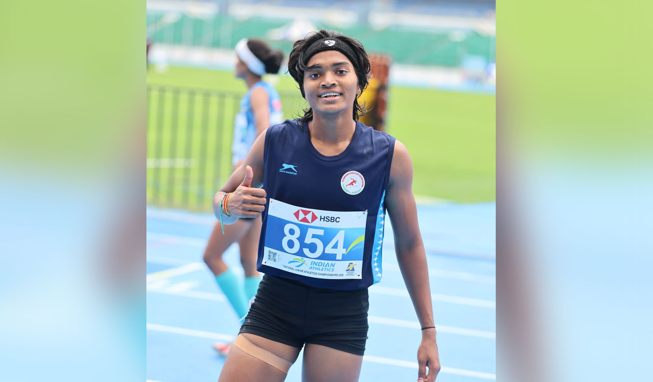 Telangana girl Sriteja clinches second gold at junior athletics meet