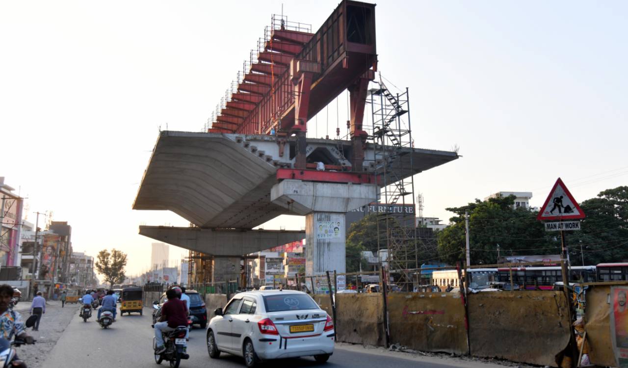 Eight years after launch, Uppal elevated corridor work drags on, commuters fume