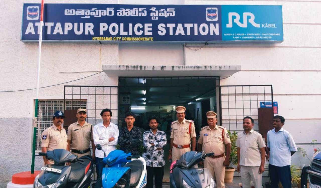 Hyderabad police arrest trio for rash riding, stunt videos near Attapur