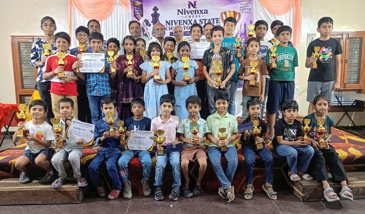 Nivenxa Chess Academy chess tournament: Aasritha Vathsala Sheripally wins Under-14 title